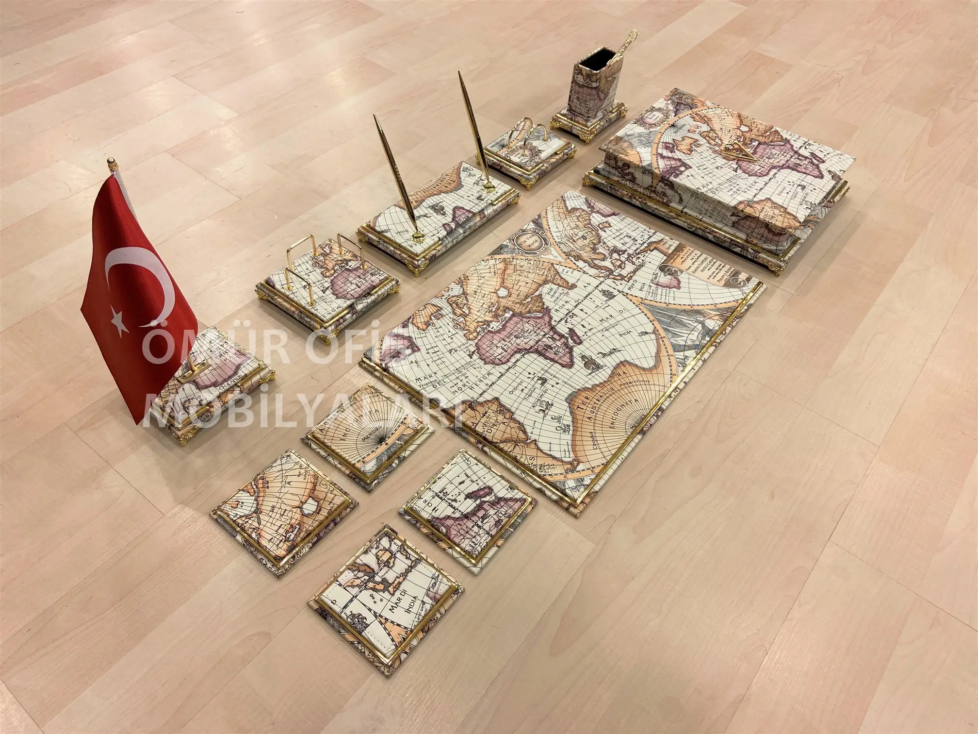 GOLD MAP SÜMEN TAKIMI / KREM - 10 PARÇA