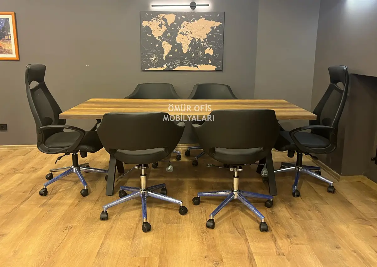 X Ayak Toplantı Masası 200x90 + Ceren