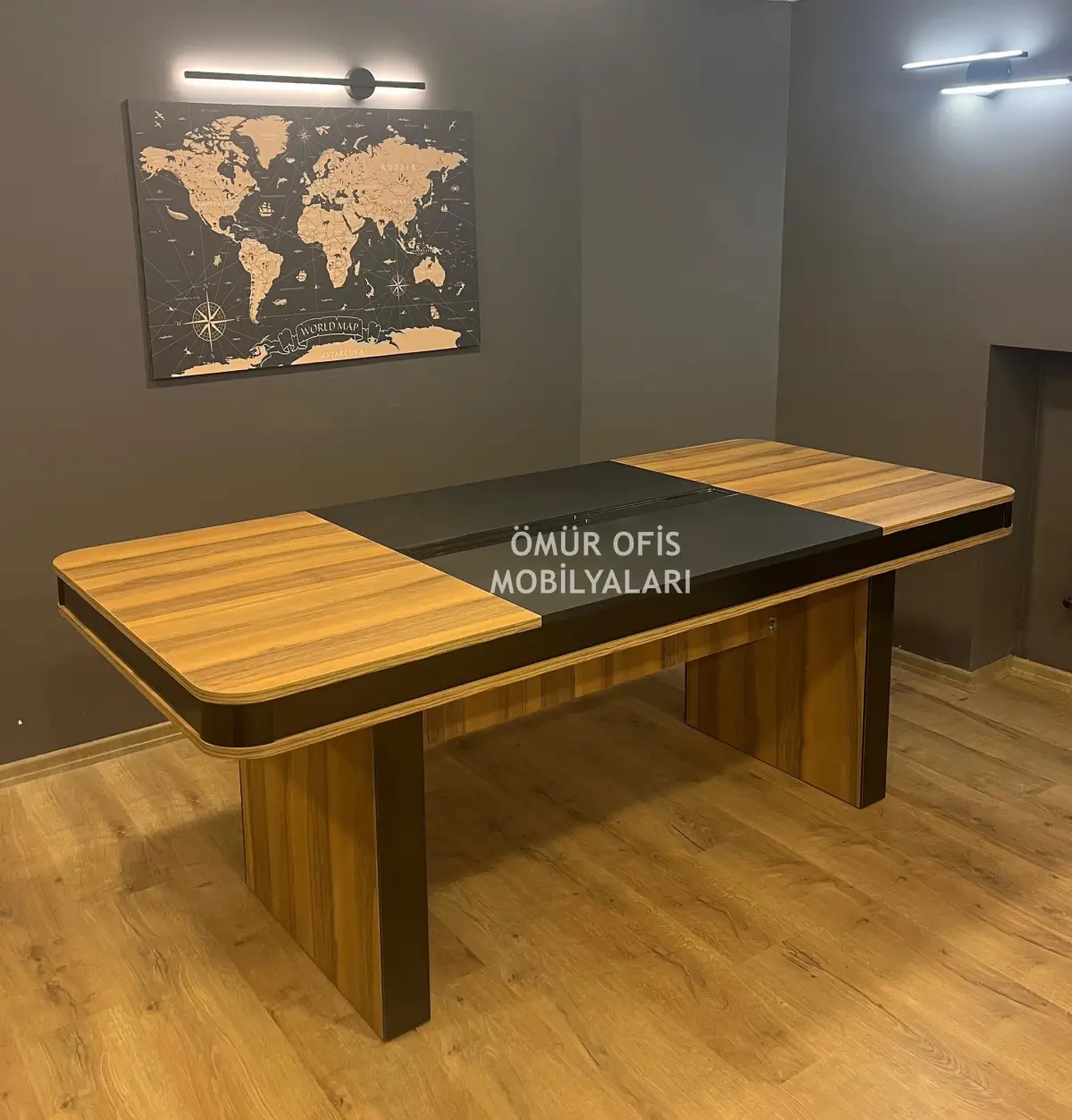 Piano Black Toplantı Masası 200x90 Cm