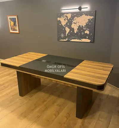 Piano Black Toplantı Masası 200x90 Cm
