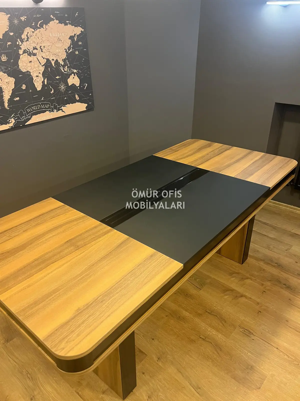 Piano Black Toplantı Masası 200x90 + Ceren