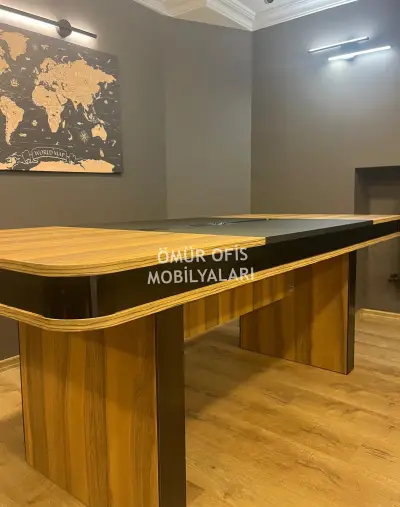 Piano Black Toplantı Masası 200x90 Cm
