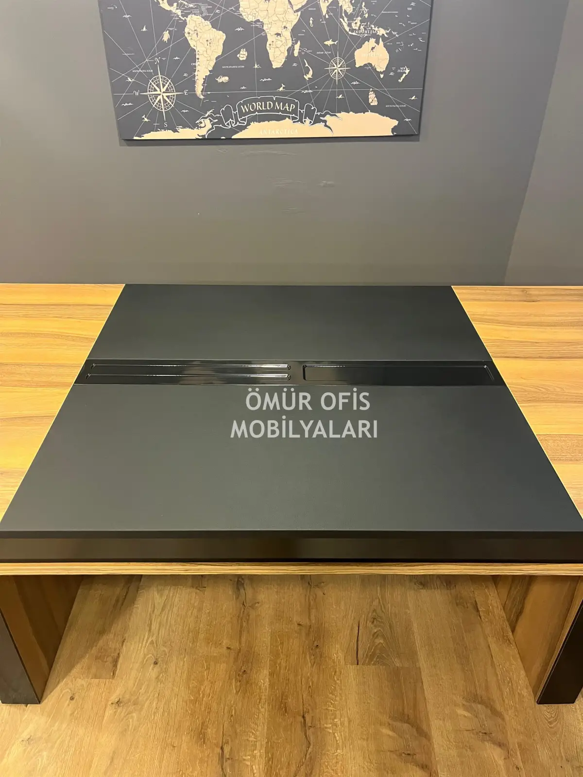 Piano Black Toplantı Masası 200x90 Cm