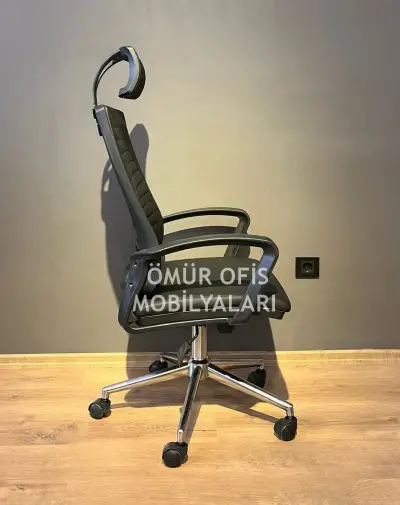 Petek Başlıklı Deri Şef Koltuğu