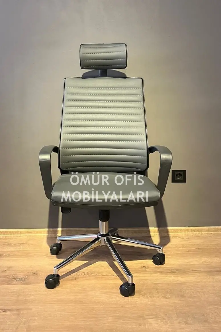 Petek Başlıklı Deri Şef Koltuğu