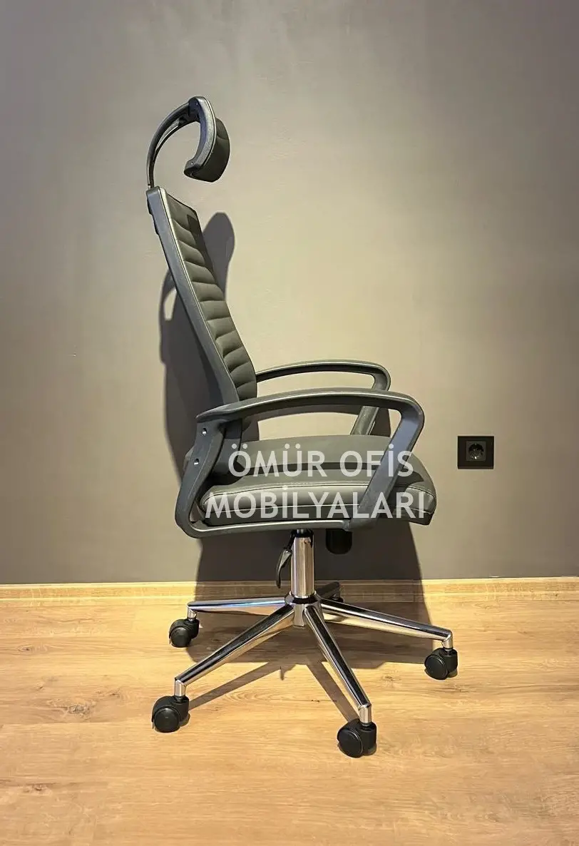 Petek Başlıklı Deri Şef Koltuğu