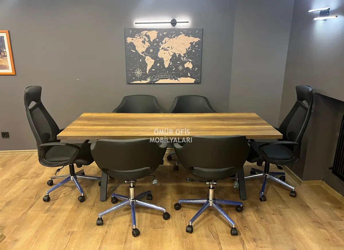 X Ayak Toplantı Masası 200x90 + Ceren