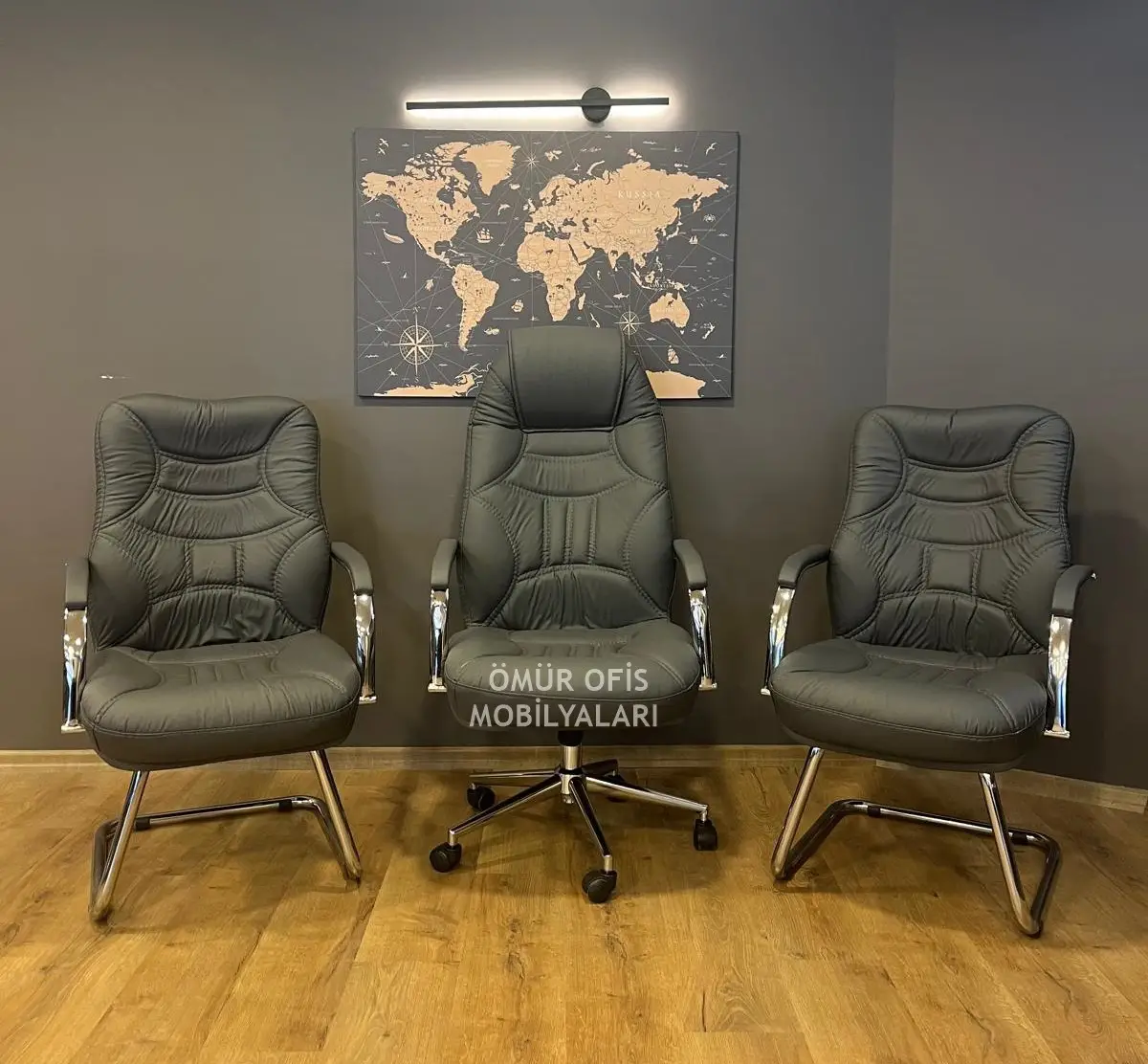 Uzay Krom Koltuk Takımı