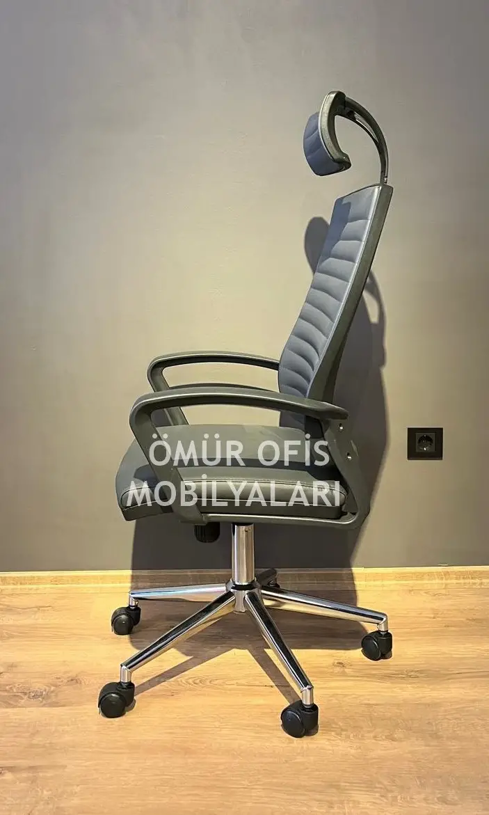 Petek Başlıklı Deri Şef Koltuğu