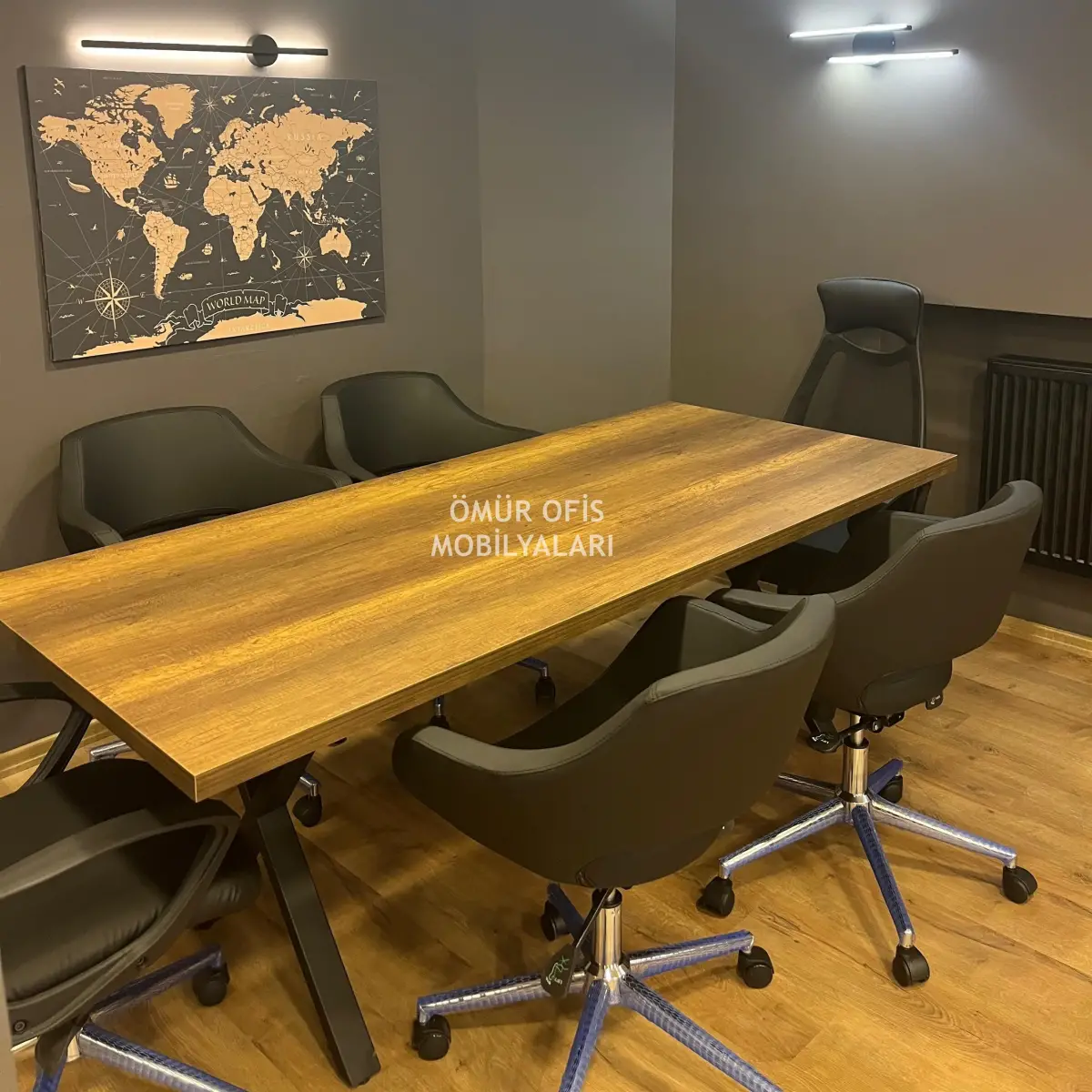 X Ayak Toplantı Masası 200x90 + Ceren
