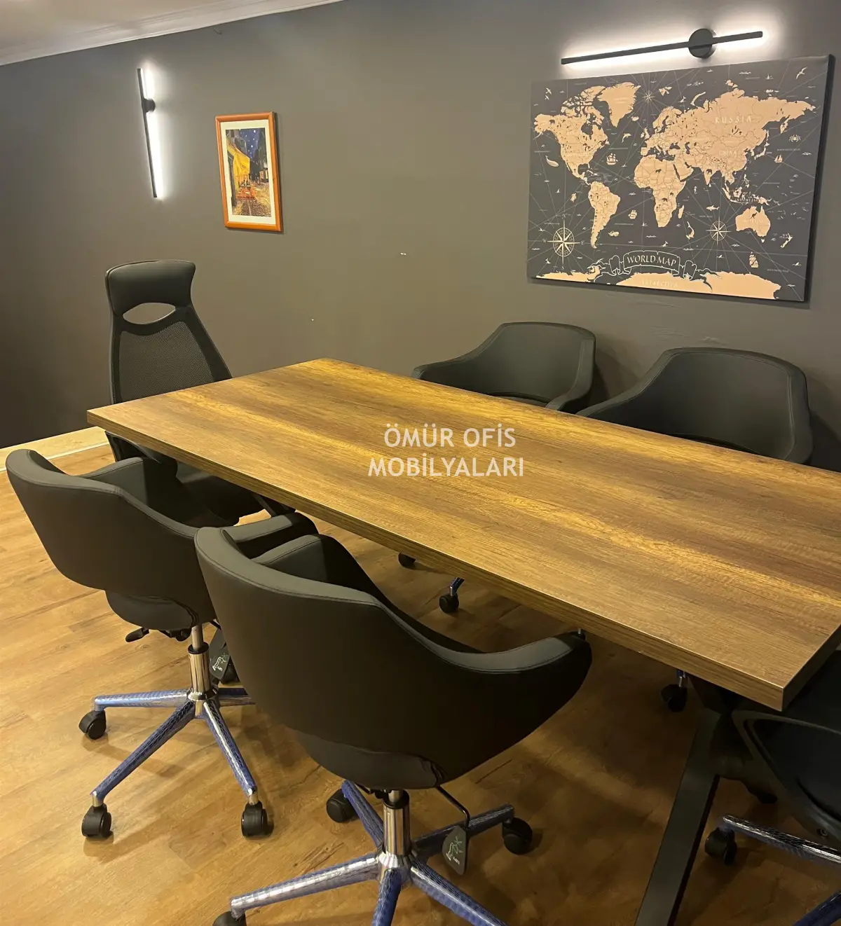 X Ayak Toplantı Masası 200x90 + Ceren